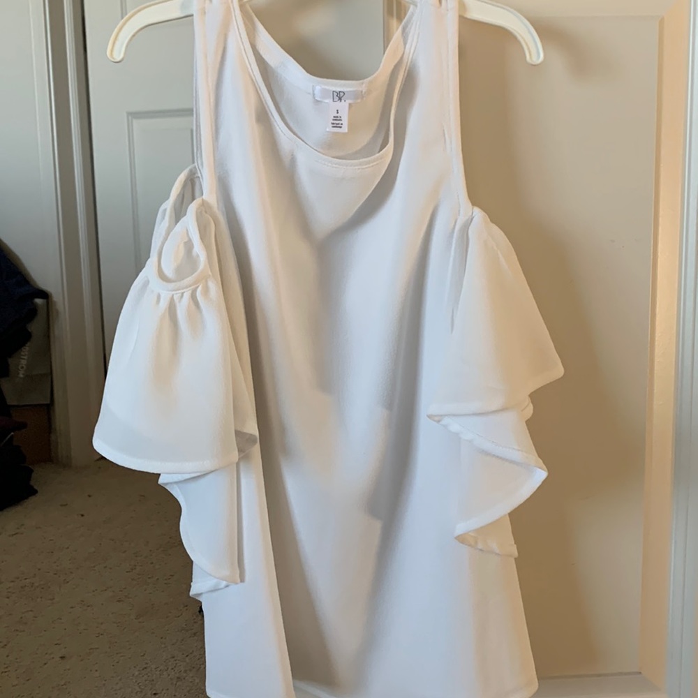 NWT Nordstrom BP ruffled arm tank top
